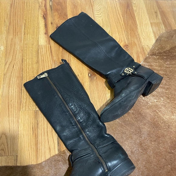 Tory Burch Bristol riding boots black 7.5 - Picture 2 of 4